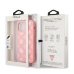 Guess Silicone White Peony iPhone 12 Pro - 12 Hoesje - Roze - 7