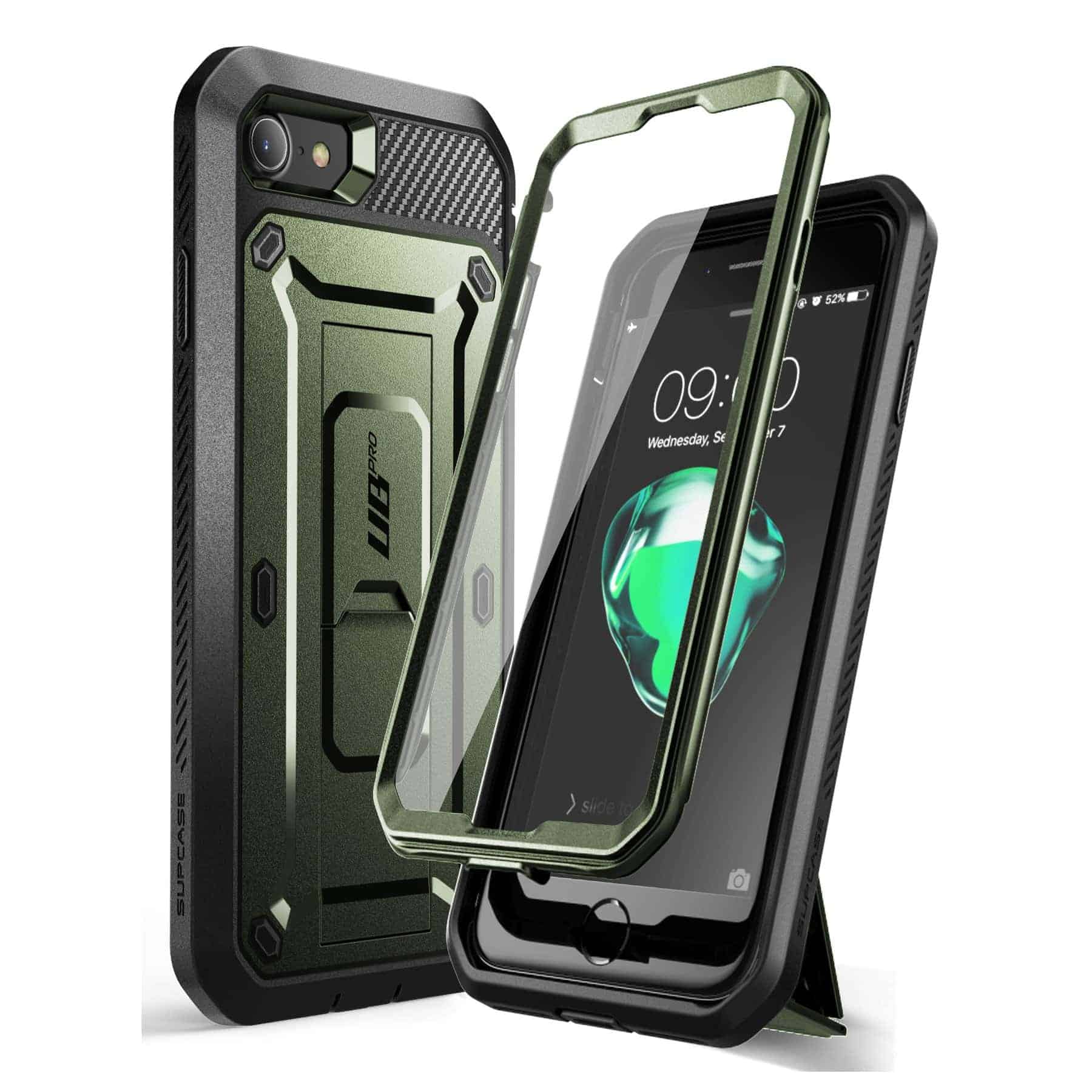 Supcase UB Hoesje inclusief Schermbeschermer iPhone SE (2022 / 2020) - 8 - 7 - groen Main Image