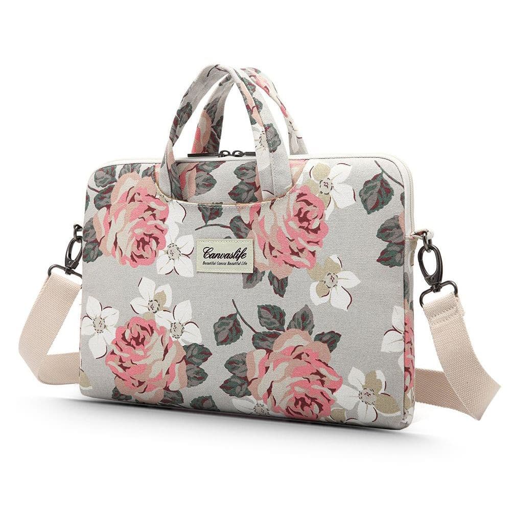 Canvaslife Universeel Laptoptas tot 14 inch - Bloemenprint Rozen Main Image