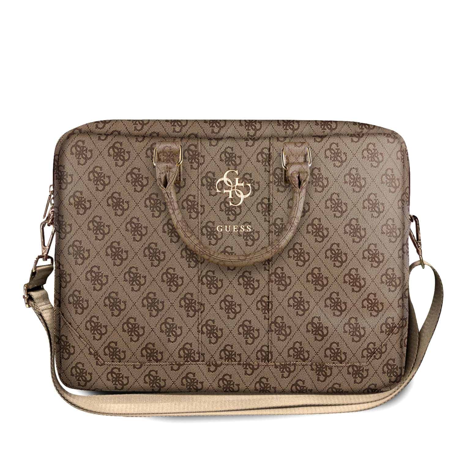 Guess 4G Laptop Tas - 15 en 16 inch - Bruin Main Image