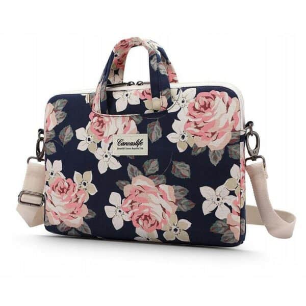 Canvaslife Universeel Laptoptas tot 16 inch - Bloemenprint Camelia