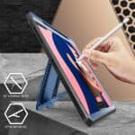 SUPCASE Full Cover Case Hoesje iPad Pro 12.9 inch - 2022 / 2021 - Pencil houder - Blauw - 1