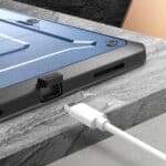 SUPCASE Full Cover Case Hoesje iPad Pro 12.9 inch - 2022 / 2021 - Pencil houder - Blauw - 3