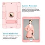 Shockproof Standcase Hoes iPad 7 - iPad 8 - iPad 9 - 10.2 inch - Roze - 2