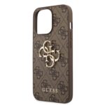 Guess Golden Logo Backcover iPhone 13 Pro Hoesje - Bruin - 6