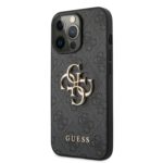 Guess Golden Logo Backcover iPhone 13 Pro Max Hoesje - Grijs - 1