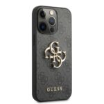Guess Golden Logo Backcover iPhone 13 Pro Max Hoesje - Grijs - 3