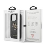 Guess Golden Logo Backcover iPhone 13 Pro Max Hoesje - Grijs - 7