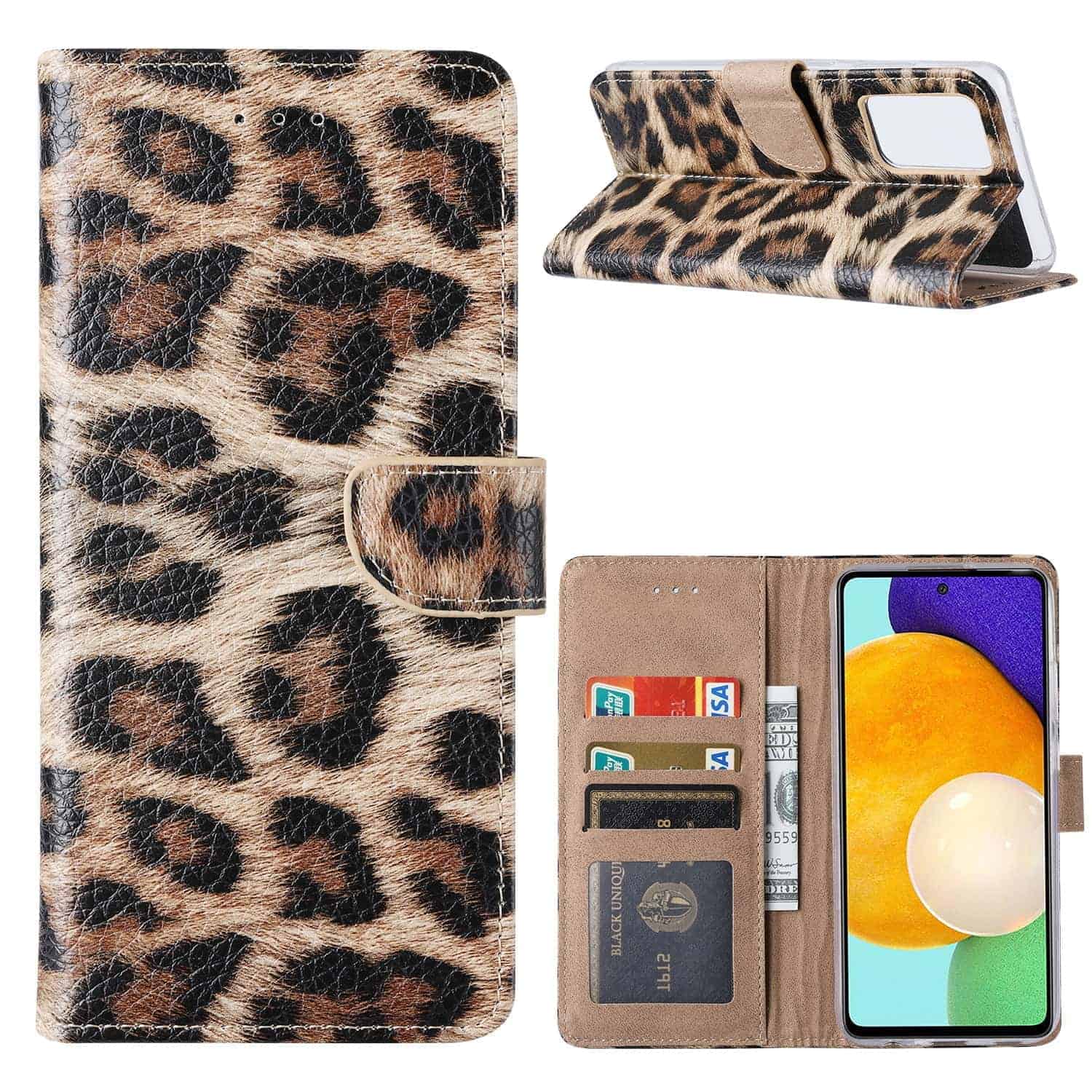 Booklet Hoesje Luipaard Samsung A72 Main Image