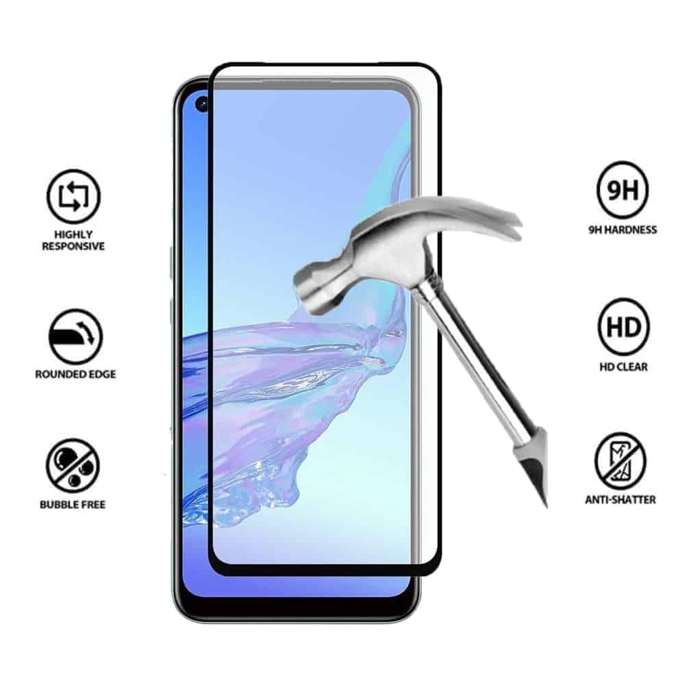 Full Cover Tempered Glass Screen Protector OPPO A53s - A53 Main Image