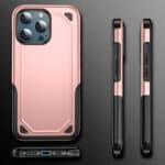 Hybrid Armor Backcover Hoesje iPhone 13 Pro Max - Rosegoud - 1