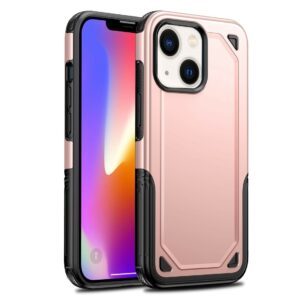 Hybrid Armor Backcover Hoesje iPhone 13 - Rosegoud