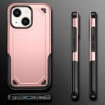 Hybrid Armor Backcover Hoesje iPhone 13 - Rosegoud - 1