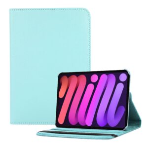 iPad Mini 7 / iPad mini 6 Hoes - Bookcase - Hoesje - 8.3 Inch - Met Standaard - 360 Draaibaar - Roterend - Lichtblauw