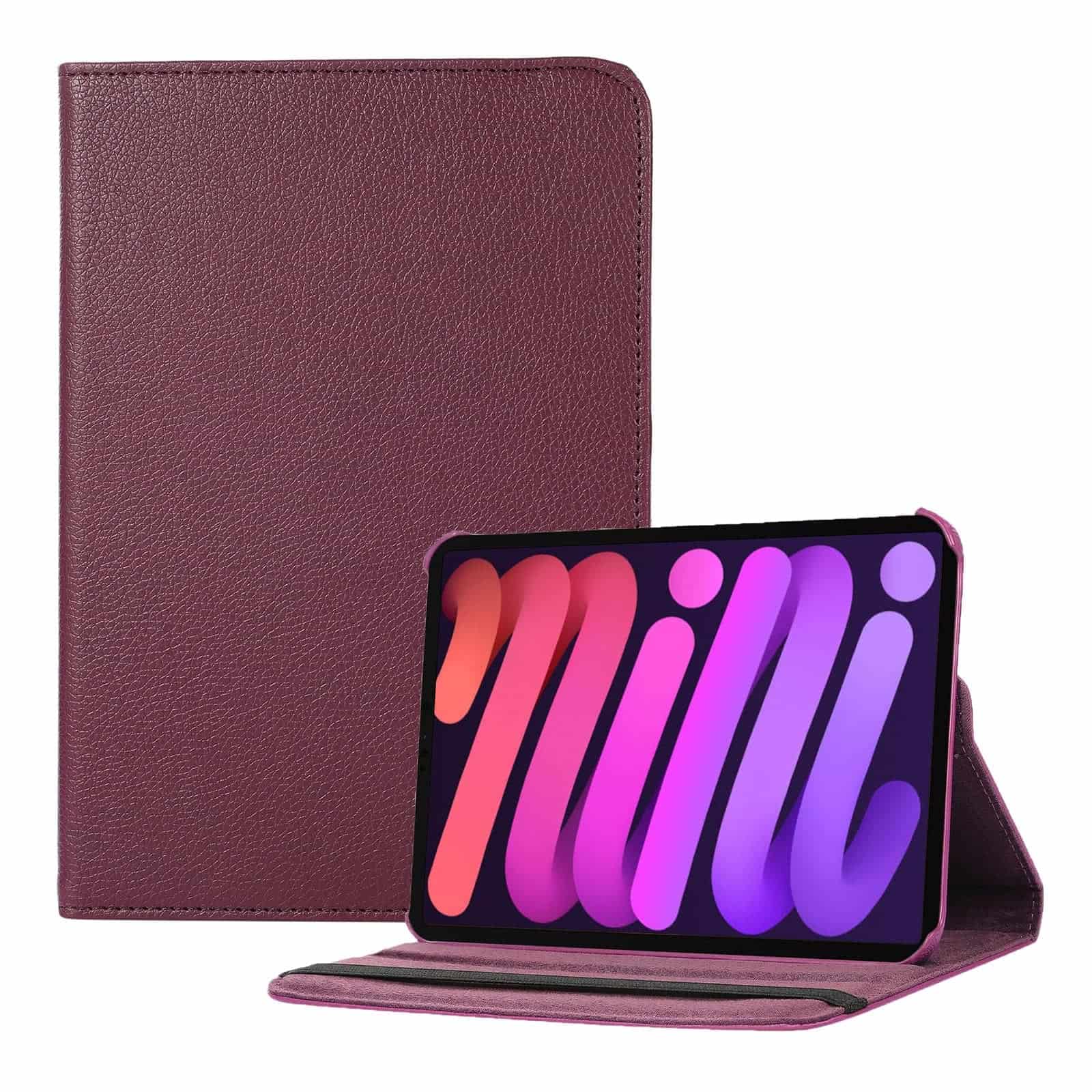 iPad Mini 7 / iPad mini 6 Hoes - Bookcase - Hoesje - 8.3 Inch - Met Standaard - 360 Draaibaar - Roterend - Paars Main Image