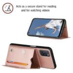 Backcover Wallet Hoesje OPPO A92 - A72 - A52 - Rosegoud - 2