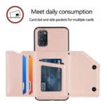 Backcover Wallet Hoesje OPPO A92 - A72 - A52 - Rosegoud - 3