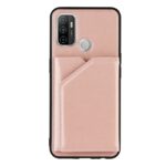 Backcover Wallet Hoesje OPPO A53s - A53 - Rosegoud - 1
