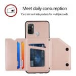 Backcover Wallet Hoesje OPPO A53s - A53 - Rosegoud - 2