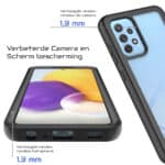 360 Backcase Hoesje met Glas Samsung Galaxy A72 - 4