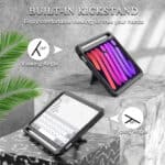 360 Full Cover Case iPad Mini 7 / iPad mini 6 - 2024 / 2021 - Penhouder - Zwart - 2