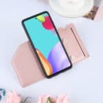 Backcover Wallet Hoesje Samsung Galaxy A52s - A52 - Rosegoud - 4