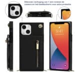 Solidenz Fashion Wallet Hoesje met Koord iPhone 13 Mini - Zwart - 5