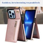 iPhone 15 Pro Max hoesje Solidenz Fashion Wallet met pasjeshouder roségoud - 5