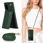 Solidenz Fashion Wallet Hoesje met Koord Samsung S20 FE - Groen - 2