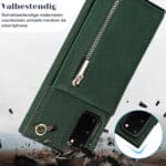 Solidenz Fashion Wallet Hoesje met Koord Samsung S20 FE - Groen - 4