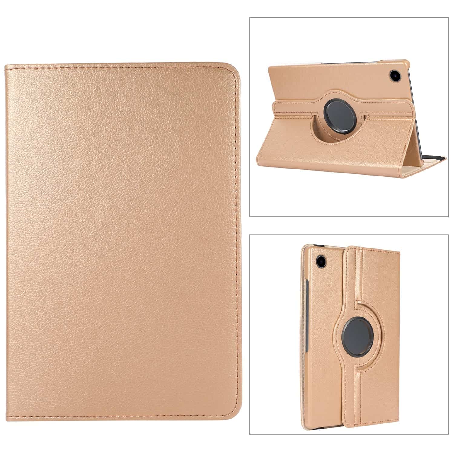 Samsung Galaxy Tab A8 Hoes - Tablet A8 Bookcase - Tab A8 Hoesje - Case Cover - 360 Draaibaar - Roterend Hoesje - Met Standaard - Goud Main Image