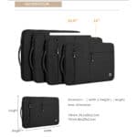 Alpha Dunne laptop sleeve - 14 inch - Zwart - 9