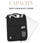 Alpha Dunne laptop sleeve - 14 inch - Zwart - 4