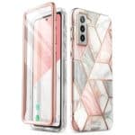 Cosmo 360 Hoesje met Screen Protector Samsung Galaxy S21 FE - Marble Main Image