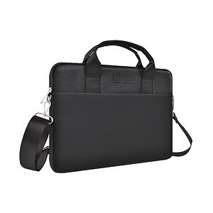 Dunne laptop tas tot 14 inch - MacBook tas - Zwart - 3