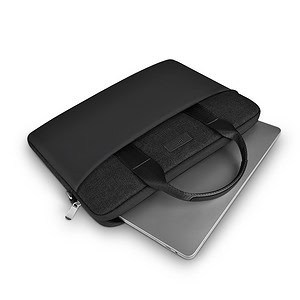 Dunne laptop tas tot 14 inch - MacBook tas - Zwart - 5