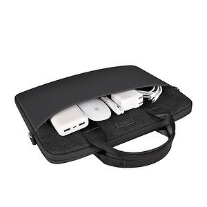 Dunne laptop tas tot 14 inch - MacBook tas - Zwart - 6