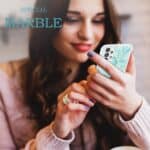Marmer backcase hoesje Samsung Galaxy A72 - Turquoise - 4