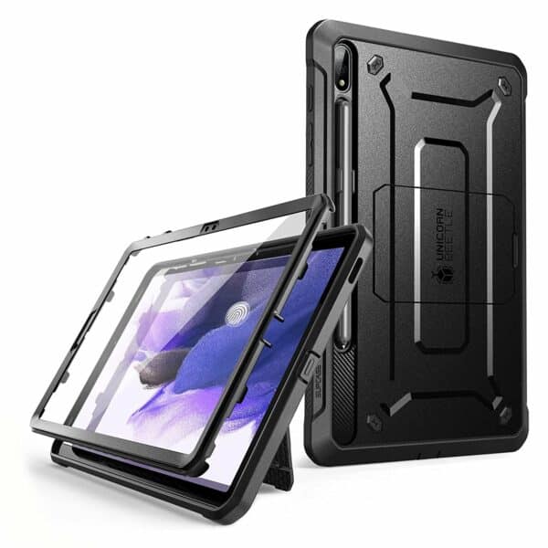 Supcase Full Cover Hoes Samsung Galaxy Tab S7 FE - Zwart