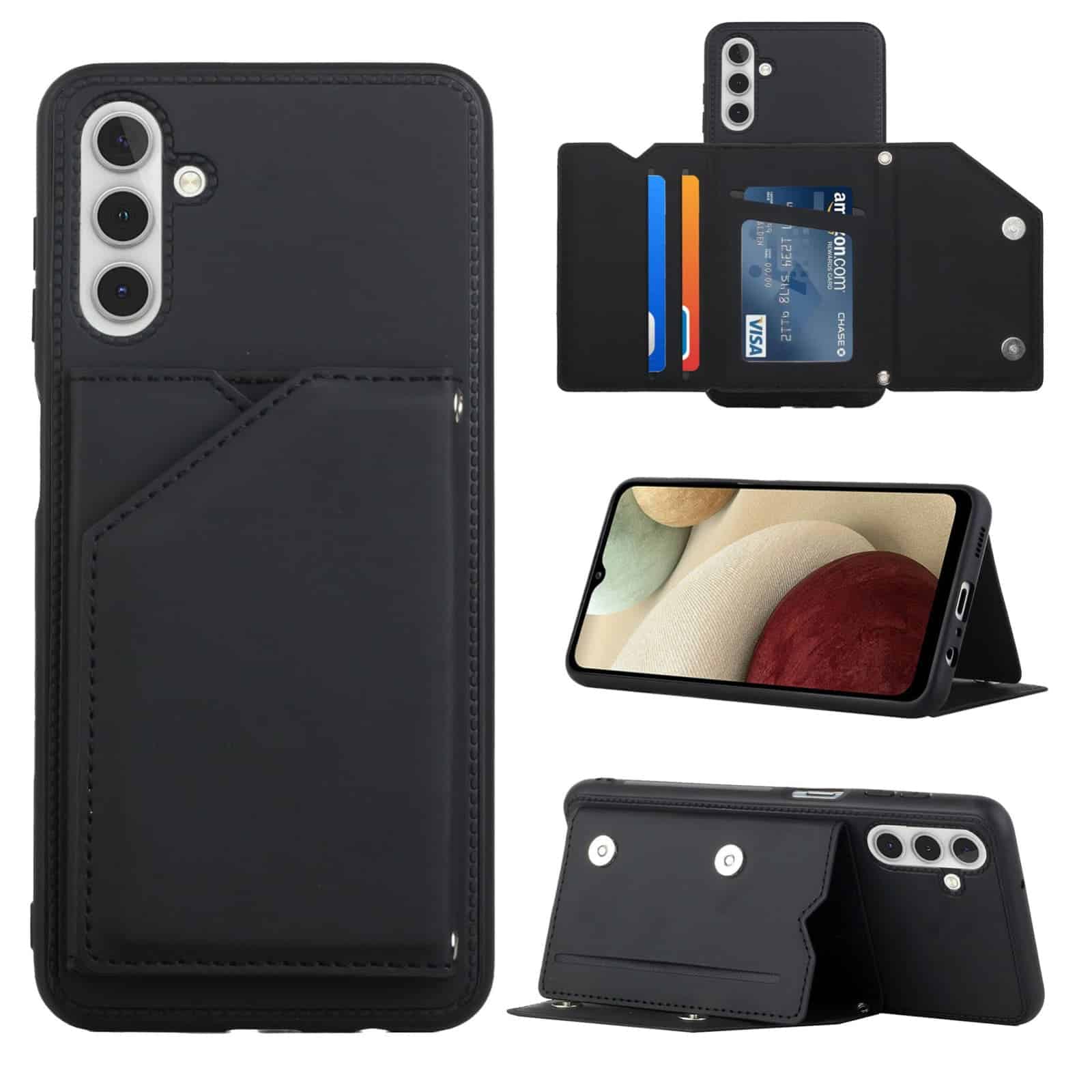 Samsung Galaxy A13 5G Hoesje Zwart - Backcover Wallet Main Image