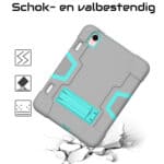 Shock Proof Standcase Hoes iPad Mini 7 / iPad mini 6 - 2024 / 2021 Grijs - 8.3 inch - 1