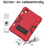 Shockproof Standcase Hoes iPad Mini 7 / iPad mini 6 - 2024 / 2021 Rood - 8.3 inch - 1