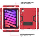 Shockproof Standcase Hoes iPad Mini 7 / iPad mini 6 - 2024 / 2021 Rood - 8.3 inch - 2