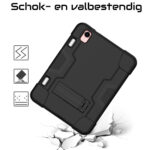 Shockproof Standcase Hoes iPad Mini 7 / iPad mini 6 - 2024 / 2021 - Zwart - 8.3 inch - 1