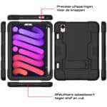 Shockproof Standcase Hoes iPad Mini 7 / iPad mini 6 - 2024 / 2021 - Zwart - 8.3 inch - 2