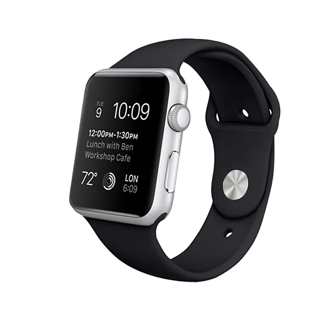 Sportbandje voor Apple Watch 1-9 series 38-40-41mm - Zwart Main Image