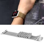 Zilverkleurig Milanees bandje voor de Apple Watch 42-44-45-49mm - 3