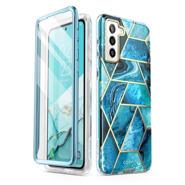 Cosmo 360 hoesje met screenprotector Samsung S21 FE - Ocean