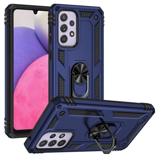 Samsung Galaxy A73 Ringhouder hoesje - Blauw