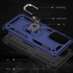 Samsung Galaxy A73 Ringhouder hoesje - Blauw - 4
